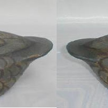 sweet little blue wing teal hen by Ken Anger, c. 1950's