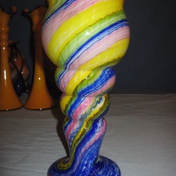 Czech glass "Zipper decor" - A mystery - Art Glass