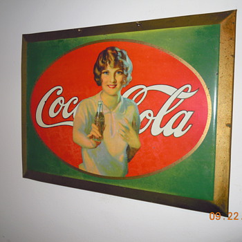 1926 Coca-Cola Tin Sign, 8 1/2" x 11"