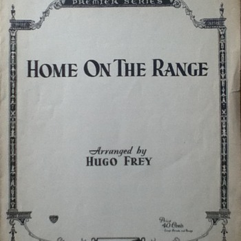 "Home On The Range" Sheet Music - Paper
