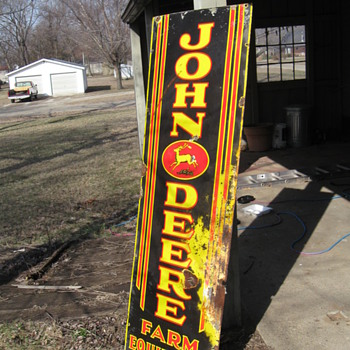 my old john deere sign. - Signs