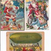 Santa In A Flying Green Pickle Boat