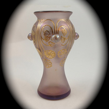 Loetz Turmalin m/Boutons, Serie II, Form Nr. 2/529, ca. 1902 - Art Glass