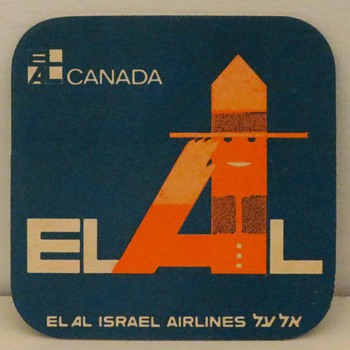 EL AL 1968 Coasters - Advertising