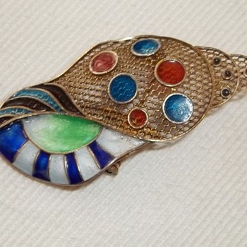 Plique a Jour Sea Shell - Fine Jewelry