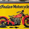 indian motorcycle embossed tin...