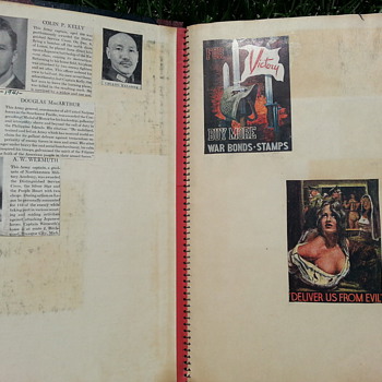 WW 2 History Journal /WW2 War Bond Stamp & Union Pacific WW2 Stamps/Newspapers (11/11/1942-10/31/43)