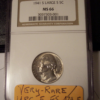 The Thomas Jefferson " Large S " Nickel