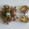 Juliana Delizza & Elster Demi Parure Pin & Earrings