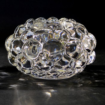Orrefors Crystal Raspberry candle holders - Glassware