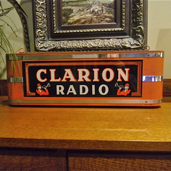 1940s Counter Top or Hanging Clarion Radio Neon sign - Advertising
