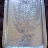 HELP - STERLING SILVER ROSE ETCHED TRAY 