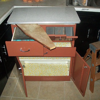 Antique Metal Cabinet