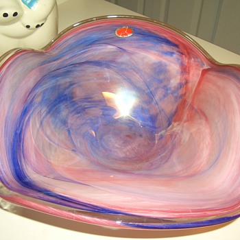 Huge Murano Centerpiece Bowl - Art Glass