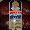 1915 Porcelain Graphic Wards Vitovim Bread Thermometer... Made In Coshocton,Ohio