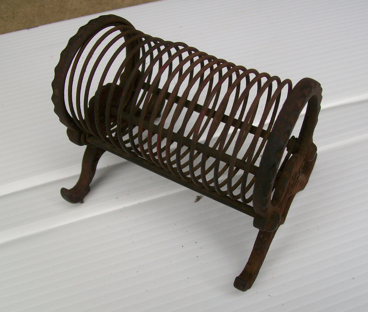 K Diamond cast iron letter holder Collectors Weekly