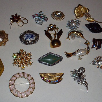 Recent brooches.