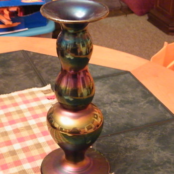carnival glass vase