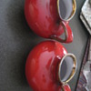 Red Pitcher-Wien-Keramos-Made in Austria X 2