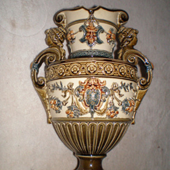 Majolica Vase - Art Pottery