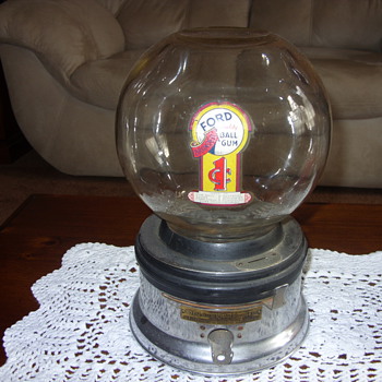 ford 1 cent bubble gum machine