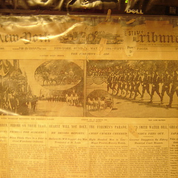 New York Tribune - 1904 Firemen's Parade - Paper