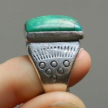 1940's Navajo Ring - Untreated Turquoise