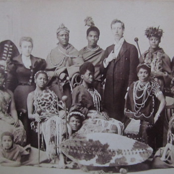 Antique Tribal photograph with Caucasian man and Wife - need help with identification - Photographs