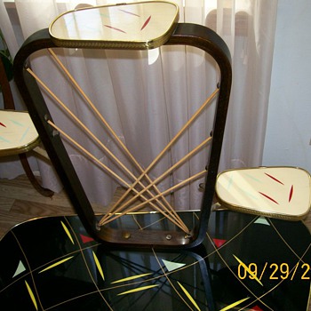 Pencil neck for you . Retro Table similar to yours (West Germany) 
