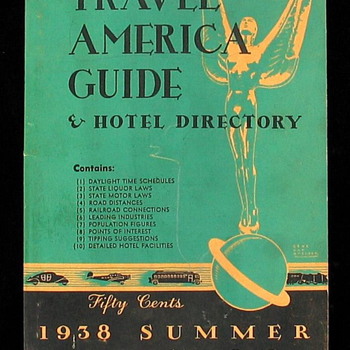 ~~1938 TRAVEL AMERICA GUIDE & HOTEL DIRECTORY~~