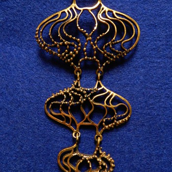 1960's BRONZE Finnish Modernist Pendant by Pentti Sarpaneva