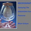 HAGADDAH For PASSOVER Sedar Micrograph on EGG c.1965 