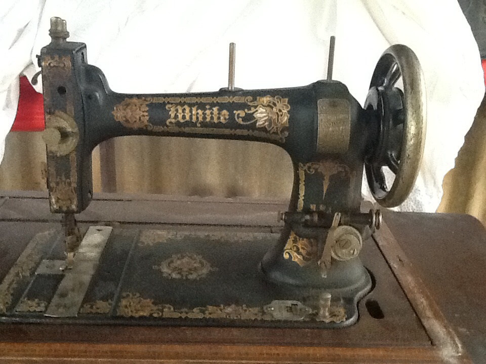 White Family Rotary Treadle Sewing Machine prerenovation Collectors