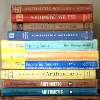 My Vintage Arithmetic Book Collection