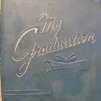 1957 unused graduation invitation