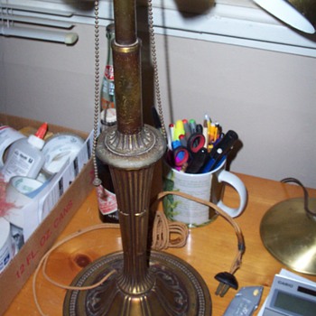 1907 Bradley & Hubbard Brass Lamp - Lamps