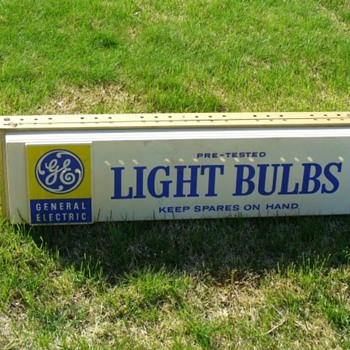 GE Light Bulb Sign - Signs