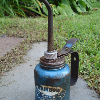 Vintage Rainbow Eagle Pump Oiler - Petroliana