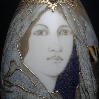 The Veiled Lady by Amphora - Art Pottery