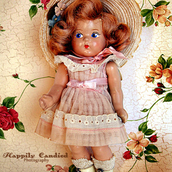 Early 1940's Vogue Ginny Toddles Composition Doll - Dolls