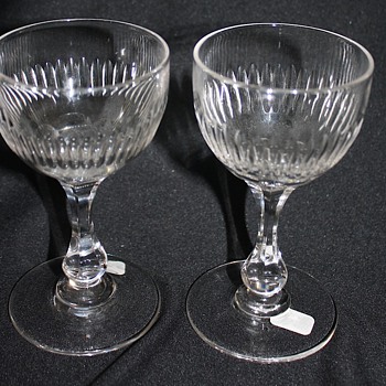 American Brilliant Cut Glass Wines - Glassware