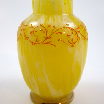 Harrach/Moser Yellow Variegated Glass - Art Glass