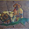1930's wood carvings by BOB????  folk art