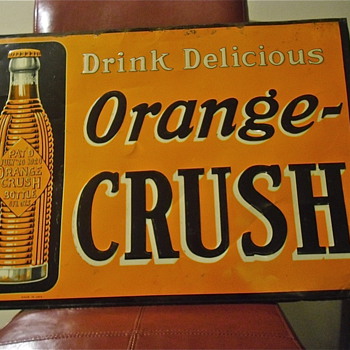 1926 Orange Crush Sign