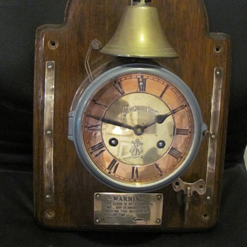Blue Anchor Line Ships Clock