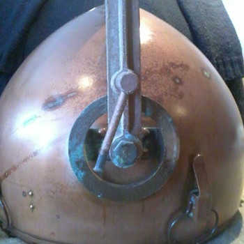 ANTIQUE GE COPPER PENDANT 1800'S