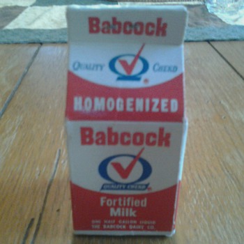 Babcock Dairy Carton Matches - Advertising