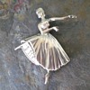 Sterling Silver Ballerina Brooch,Pin