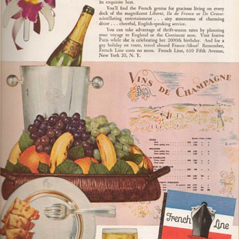 1952 - French Line Advertisement
