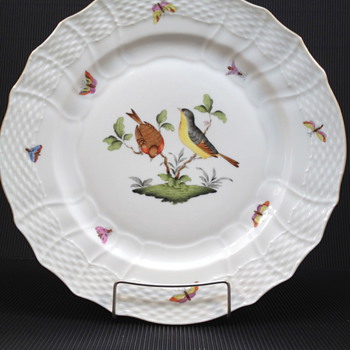 HEREND ROTHSCHILD BIRD SERVICE PLATE MOTIF #7
